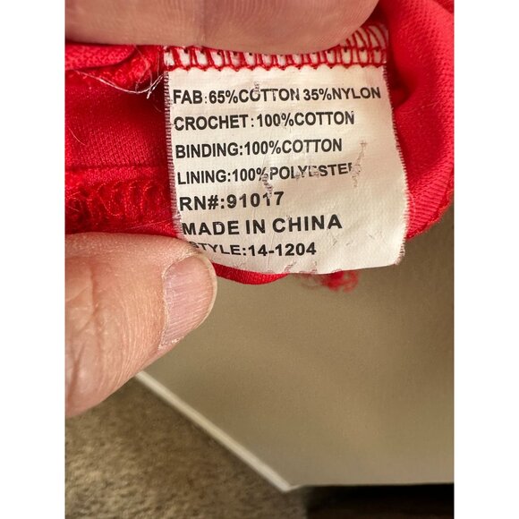 Solitaire Womens Red Pink‎ Tank Top Medium sleeveless mini Cotton pullover - Picture 4 of 6